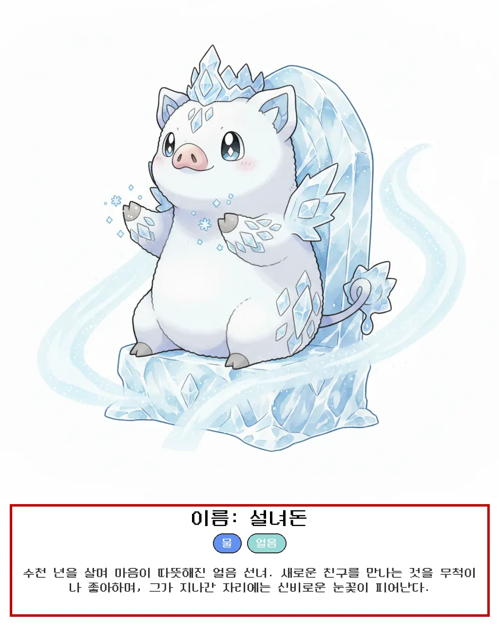 솜눈톤 돼지띠 사주몬