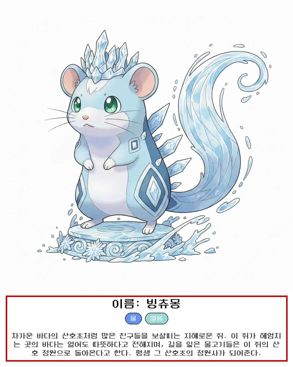 빙츄 쥐띠 사주몬